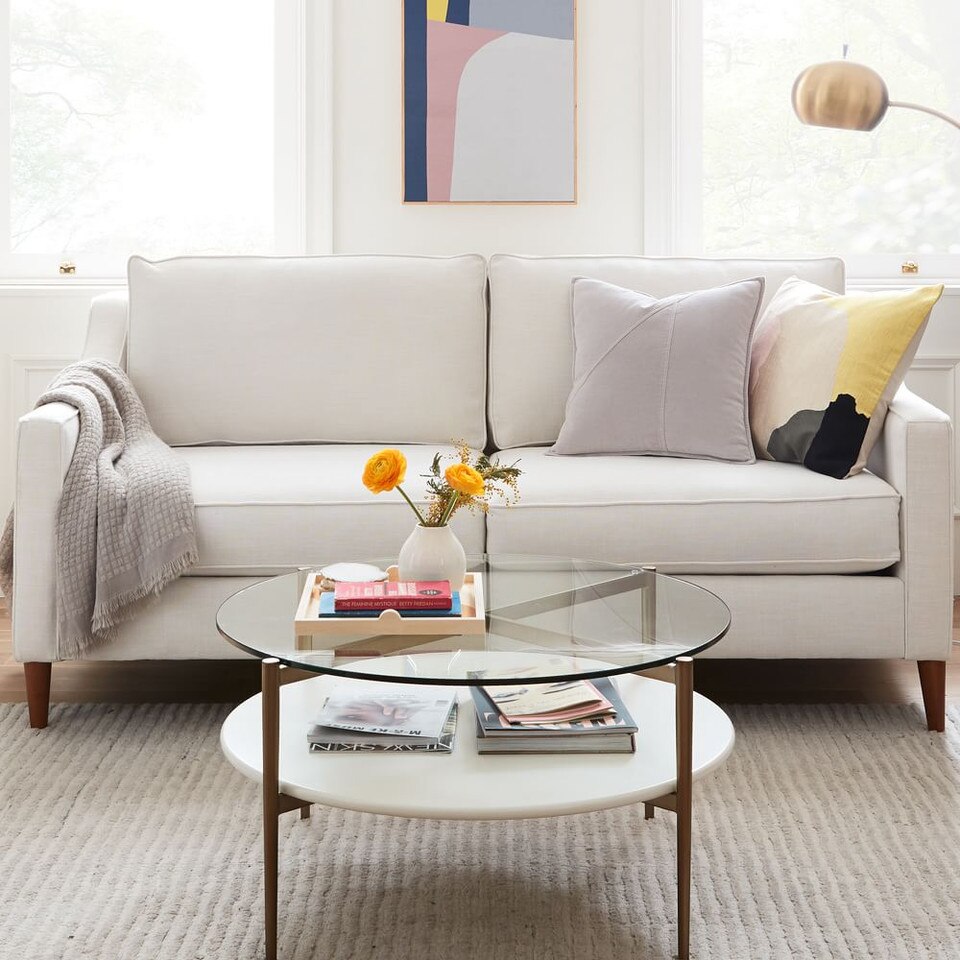 MidCentury Art Display Round Coffee Table west elm United Kingdom